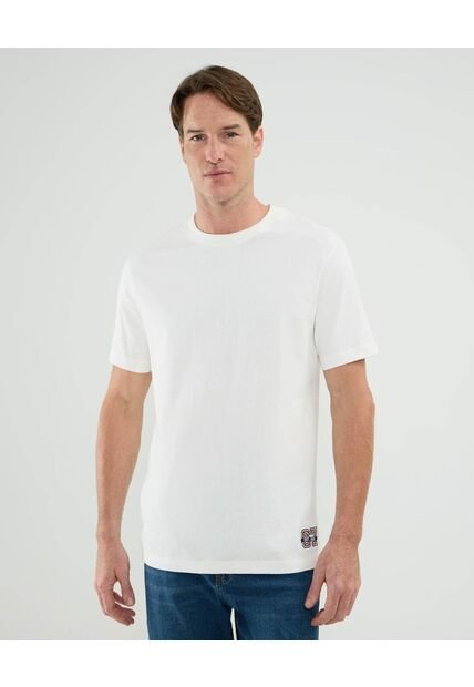 Camiseta Para Hombre Manga Corta Cuello Redondo Color Blanco Marca Patprimo #44090924