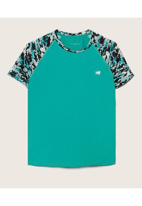 Camiseta Para Niño Manga Corta Color Verde  Marca Patprimo #66090288