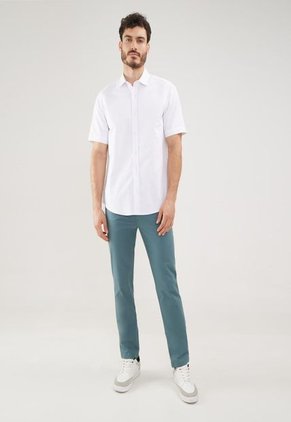 Camisa Para Hombre Manga Corta Sin Bolsillo Color Blanco Marca Patprimo #44012953