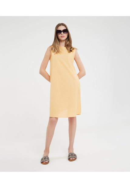 Vestido Para Mujer Manga Sisa Color Naranja Marca Patprimo #30170941