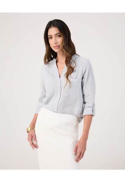 Blusa Para Mujer Manga Larga Color Gris Marca Patprimo #30123576