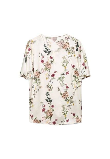 Blusa Para Mujer Manga Corta Color Blanco Marca Patprimo #14121291