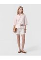 Camisa Manga 3/4 Con Silueta Amplia   Para Mujer Crema Patprimo de Patprimo