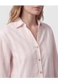 Camisa Manga 3/4 Con Silueta Amplia   Para Mujer Crema Patprimo de Patprimo