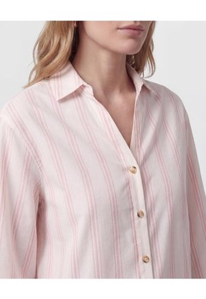 Camisa Manga 3/4 Con Silueta Amplia Para Mujer Crema Patprimo