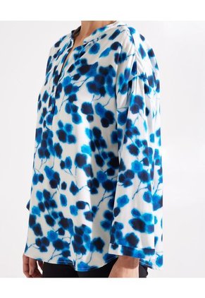 Blusa Para Mujer Manga 3/4 Color Azul  Marca Patprimo #30123153