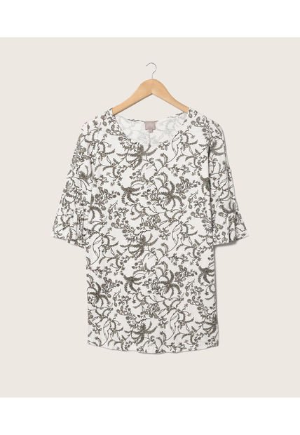 Camiseta Para Mujer Manga 3/4 Color Verde  Marca Patprimo #14091335