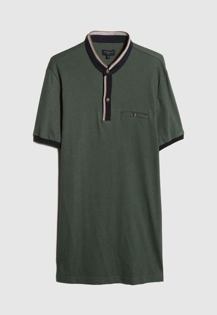 Polo Cuello Mao Con Bolsillo Hombre Patprimo Verde 44112570-61364
