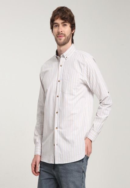 Camisa Para Hombre Manga Larga Sin Bolsillo Color Mostaza Marca Patprimo #44012963