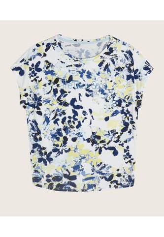 Camiseta Para Mujer Manga Corta Color Azul  Marca Patprimo #30093007 Patprimo