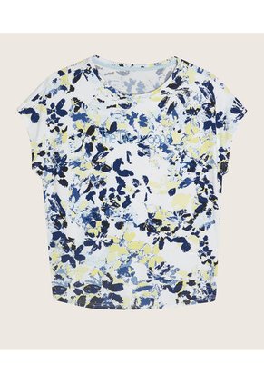 Camiseta Para Mujer Manga Corta Color Azul Marca Patprimo #30093007