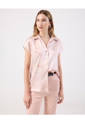 Camisa Para Mujer Manga Corta Color Rosa Marca Patprimo #30010769