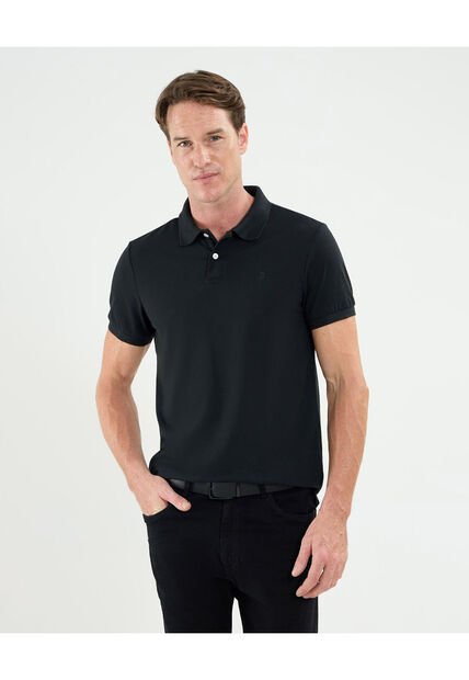 Polo Para Hombre Cuello Tejido Sin Bolsillo Color Negro Marca Patprimo #44112696