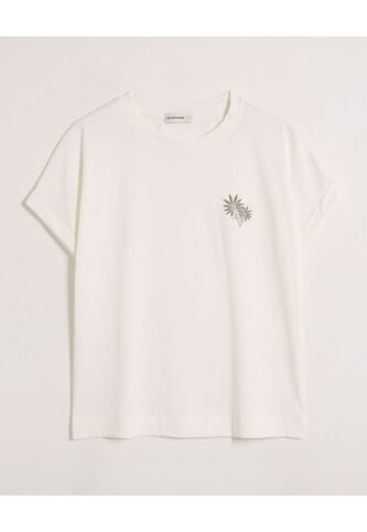 Camiseta  Para Mujer Manga Corta Cuello Redondo Color Crema Marca Patprimo #30093798 Patprimo