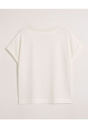 Camiseta  Para Mujer Manga Corta Cuello Redondo Color Crema Marca Patprimo #30093798