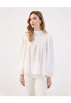 Blusa Para Mujer Manga Larga Color Blanco Marca Patprimo #30123624