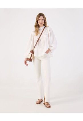 Blusa Para Mujer Manga Larga Color Blanco Marca Patprimo #30123624