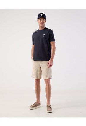 Camiseta  Para Hombre Manga Corta Cuello Redondo Color Azul Marca Patprimo #44097311