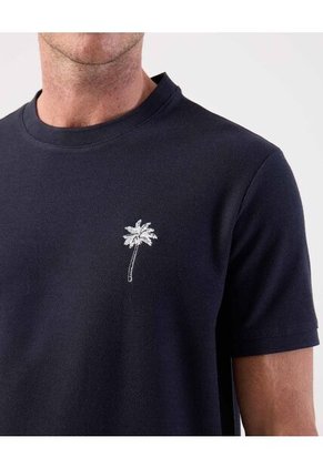 Camiseta  Para Hombre Manga Corta Cuello Redondo Color Azul Marca Patprimo #44097311