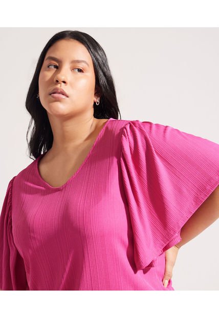 Camiseta Para Mujer Manga Corta Color Rosado Marca Patprimo #14091344
