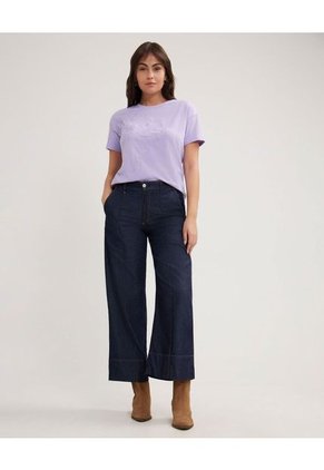 Camiseta Para Mujer Patprimo Color Morado Material 62% Poliéster 34% Algodón 4% Elastano