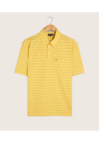Polo Para Hombre Cuello Maquina Con Bolsillo Color Amarillo  Marca Patprimo #44111106 Patprimo