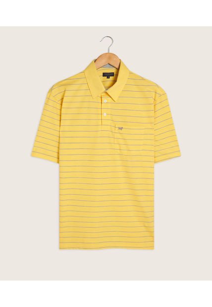 Polo Para Hombre Cuello Maquina Con Bolsillo Color Amarillo  Marca Patprimo #44111106