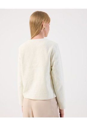 Chaqueta  Para Mujer Estructurada Color Crema Marca Patprimo #30080600