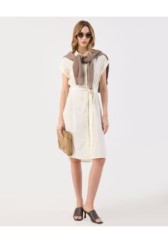 Vestido  Para Mujer M/C Medio Color Crema Marca Patprimo #30171089 Patprimo