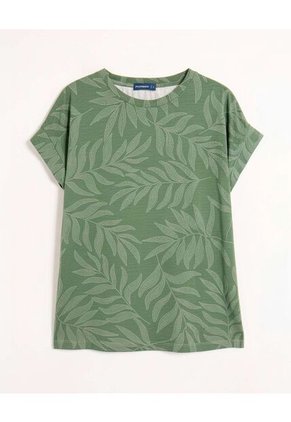 Camiseta  Para Mujer Manga Corta Cuello Redondo Color Verde Marca Patprimo #30093800