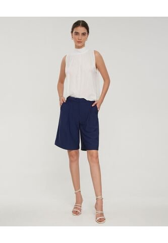 Bermuda  Para Mujer  Color Azul Marca Patprimo #30100352 Patprimo