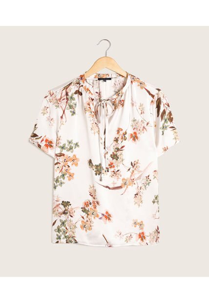 Blusa Para Mujer Manga Corta Color Blanco Marca Patprimo #30122914