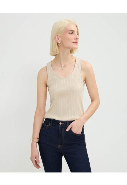 Camiseta Para Mujer Manga Sisa Cuello Redondo Color Café Marca Patprimo #30093715