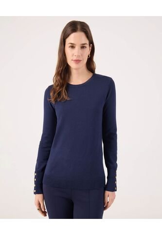 Saco Para Mujer Cuello Redondo Color Azul Marca Patprimo #30330648 Patprimo