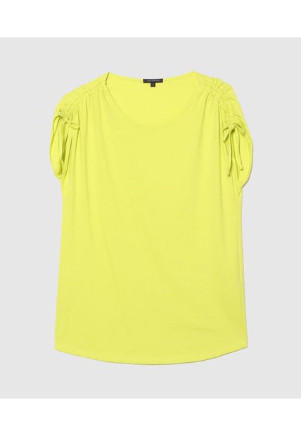 Camiseta Para Mujer Manga Corta Color Amarillo  Marca Patprimo #30093330