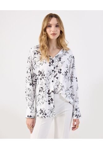 Camisa  Para Mujer Manga Larga Color Blanco Marca Patprimo #30010757 Patprimo