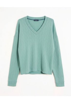Saco  Para Mujer Cuello V Color Verde Marca Patprimo #30330661