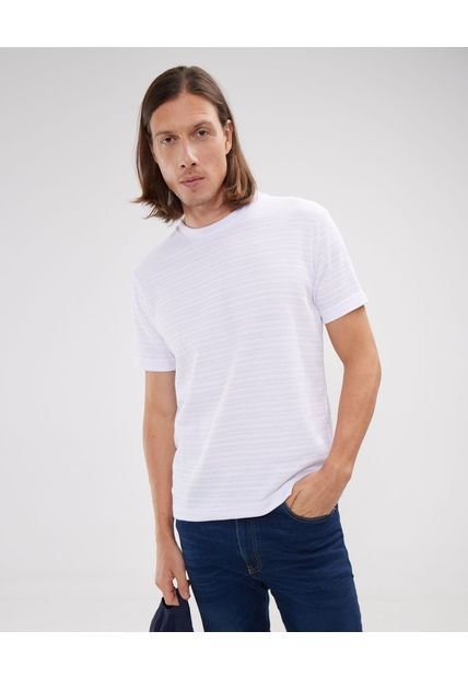 Camiseta Para Hombre Manga Corta Color Blanco Marca Patprimo #44090876