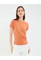 Camiseta Para Mujer Manga Corta Cuello Redondo Color Naranja Marca Patprimo #30093696 de Patprimo