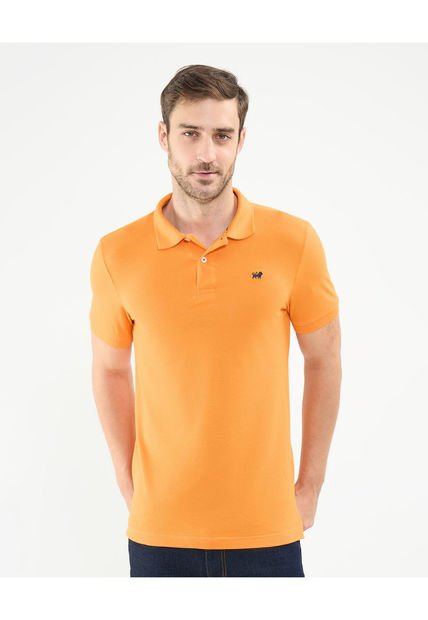 Polo Para Hombre Cuello Tejido Sin Bolsillo Color Naranja Marca Patprimo #44112316
