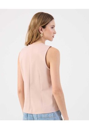 Chaleco  Para Mujer Plano Color Rosado Marca Patprimo #30250048