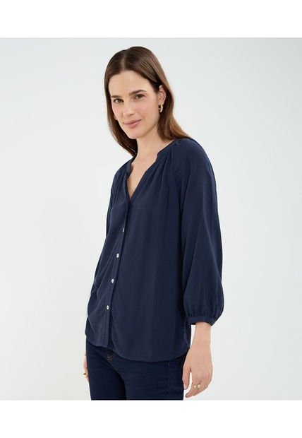 Blusa Para Mujer Manga 3/4 Color Azul Marca Patprimo #30123450