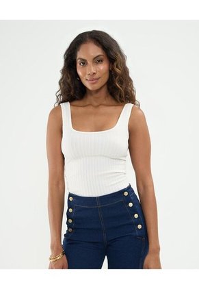 Camiseta Para Mujer Manga Sisa Cuello Redondo Color Blanco Marca Patprimo #30093699