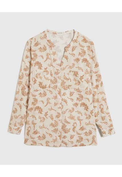 Blusa Para Mujer Manga Larga Color Café Marca Patprimo #14121385