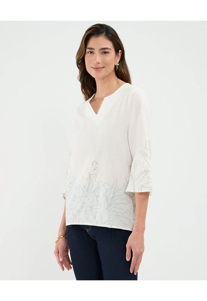 Blusa Para Mujer Manga Larga Color Blanco Marca Patprimo #30123533