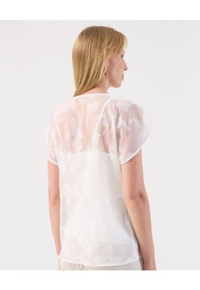 Blusa Para Mujer Manga Corta Color Blanco Marca Patprimo #30123655