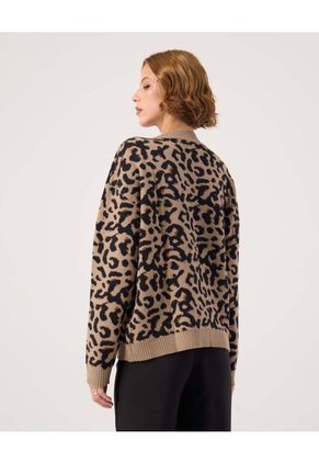 Saco  Para Mujer Cuello Redondo Color Café Marca Patprimo #30330659