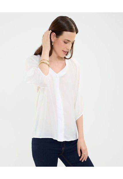 Blusa Para Mujer Manga Larga Color Blanco Marca Patprimo #30123465