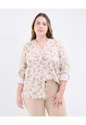 Blusa Para Mujer Manga Larga Color Café Marca Patprimo #14121385 Patprimo