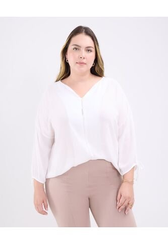 Blusa Para Mujer Manga 3/4 Color Crudo Marca Patprimo #14121383 Patprimo
